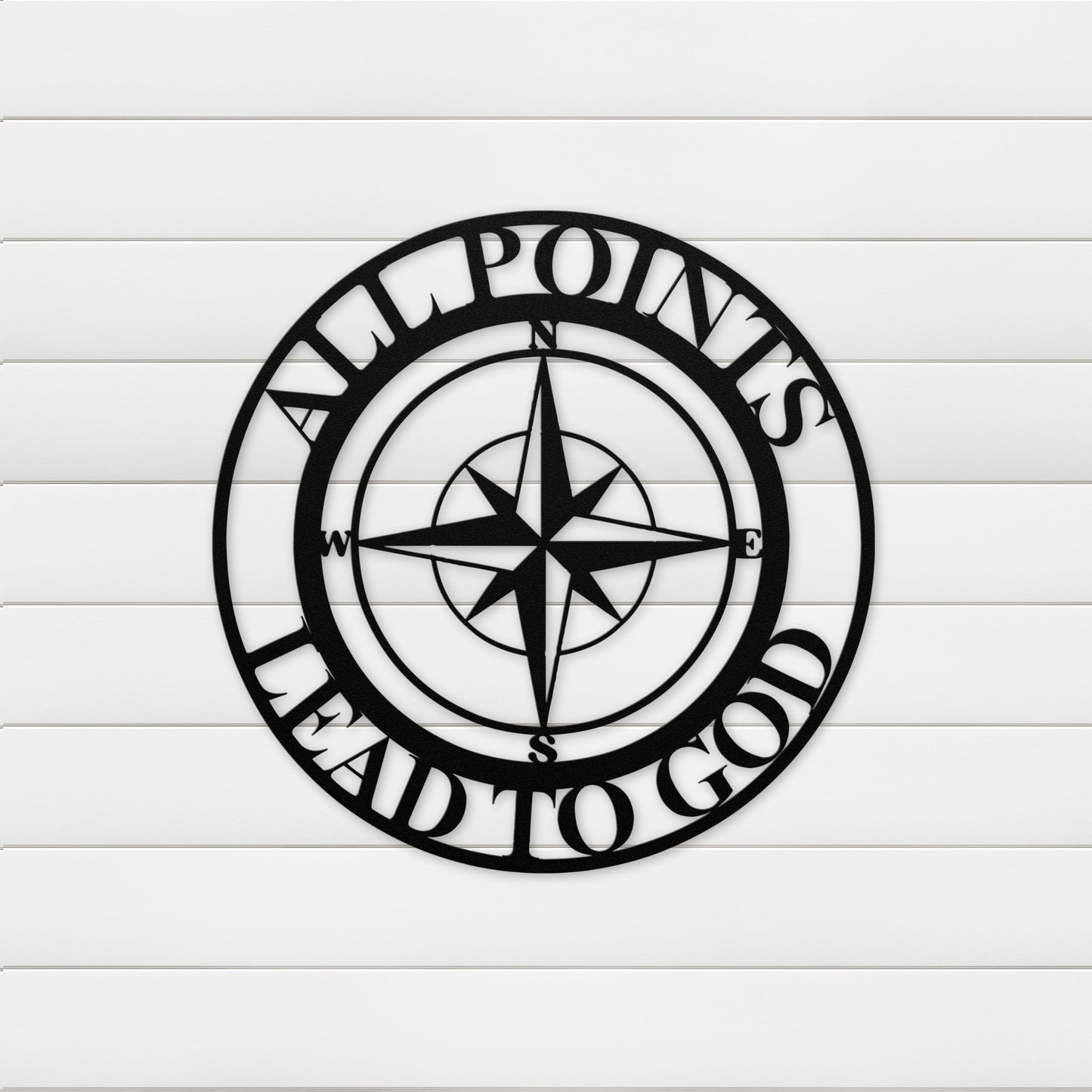 All Points Lead To God Metal Wall Art