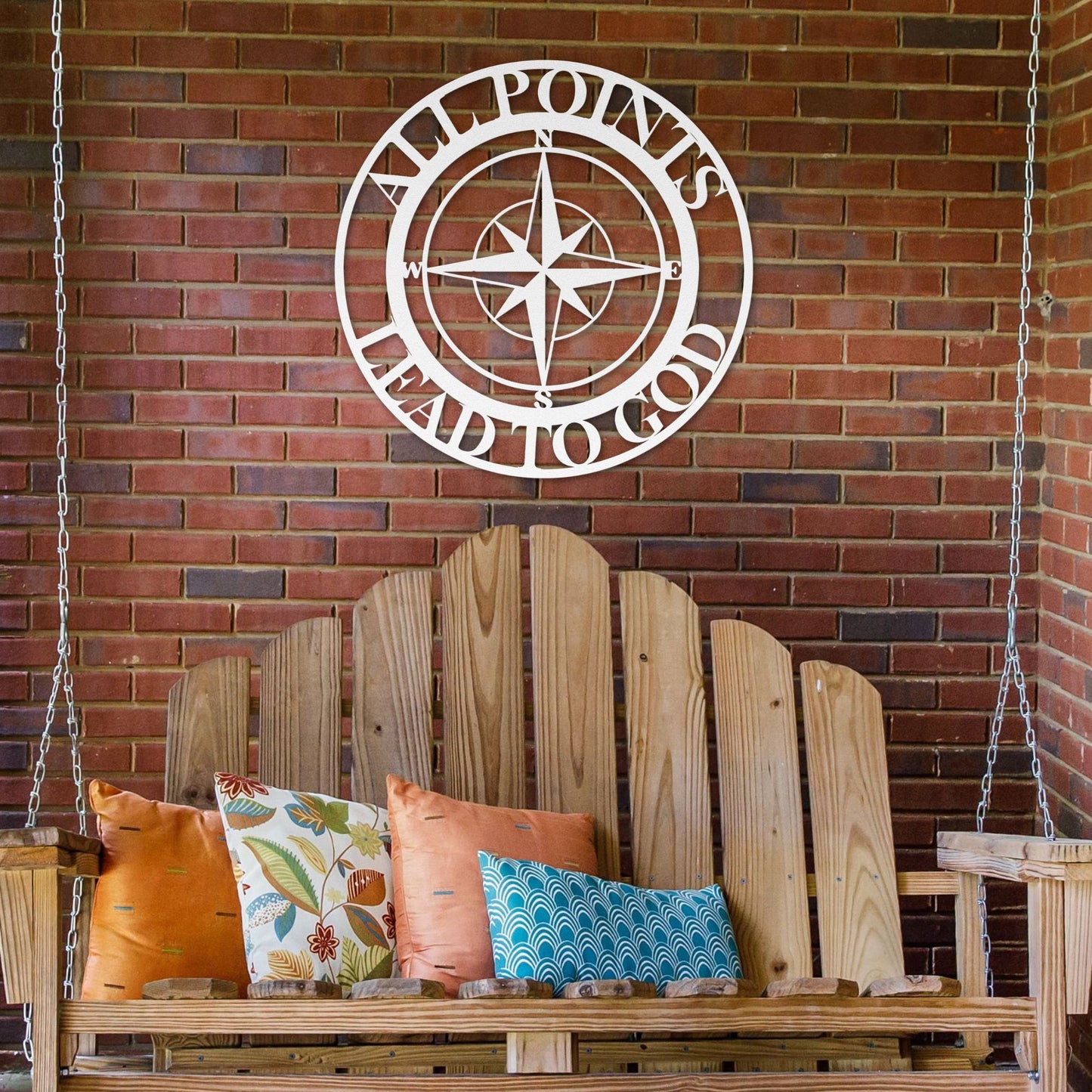 All Points Lead To God Metal Wall Art