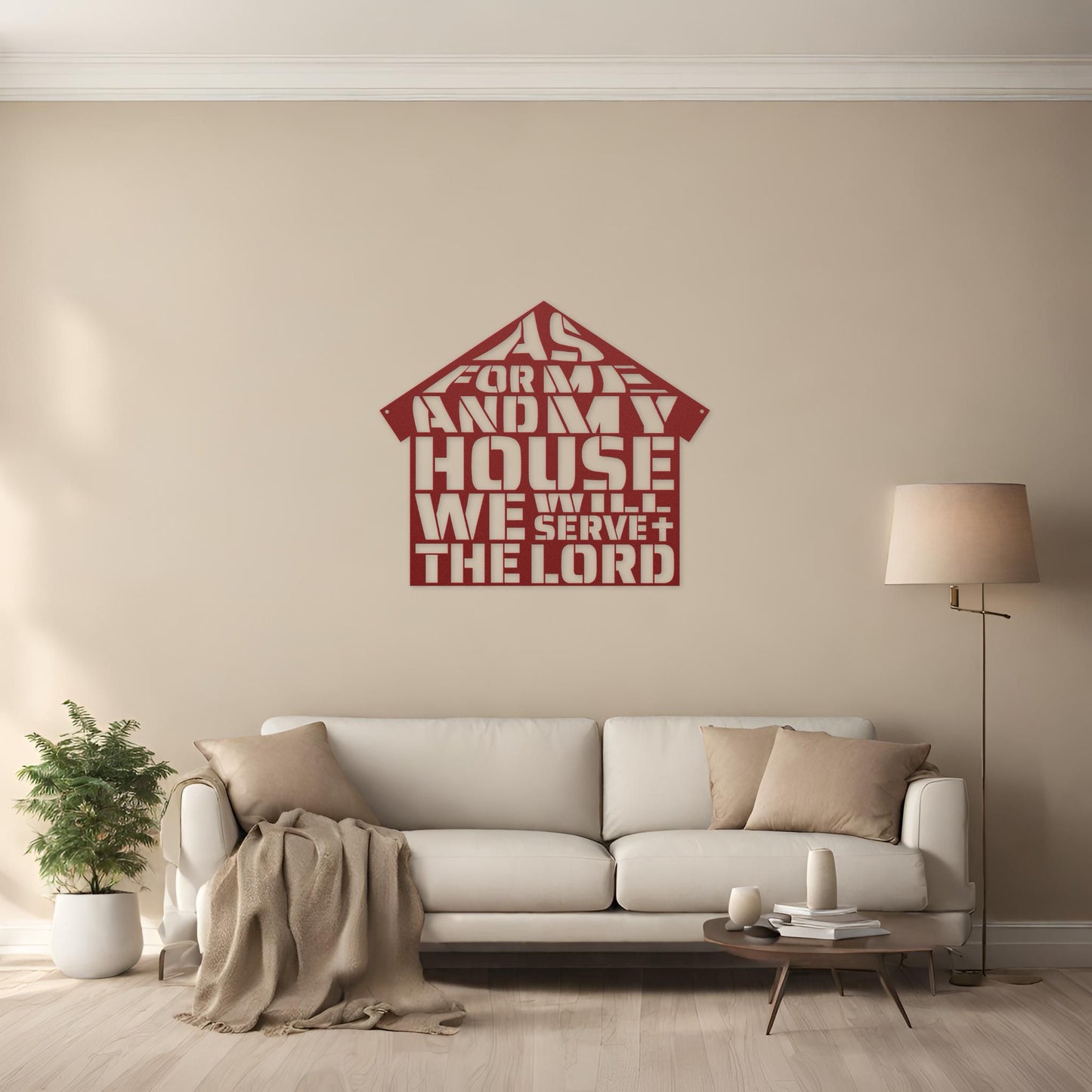 Faithful House Metal Wall Art
