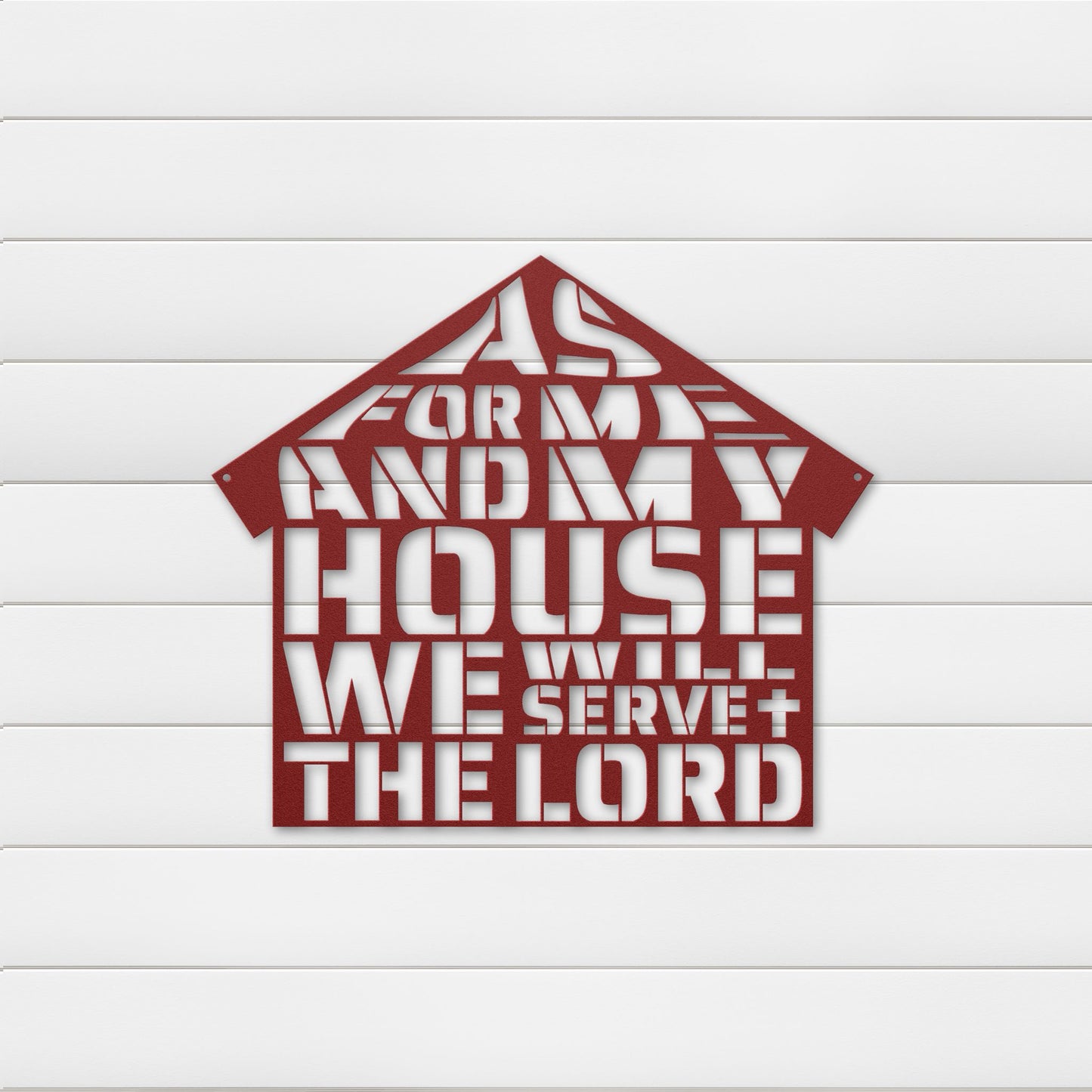 Faithful House Metal Wall Art