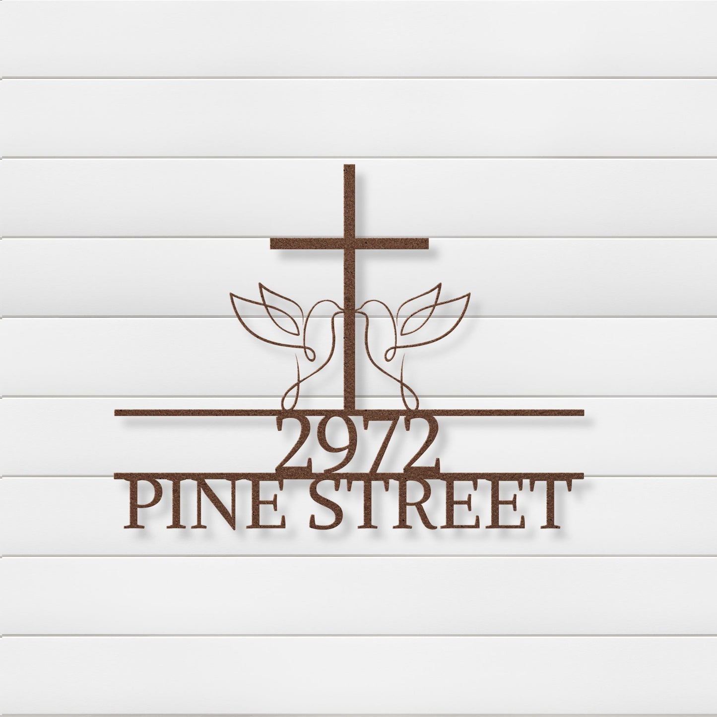 Faithful Welcome Address Metal Wall Art