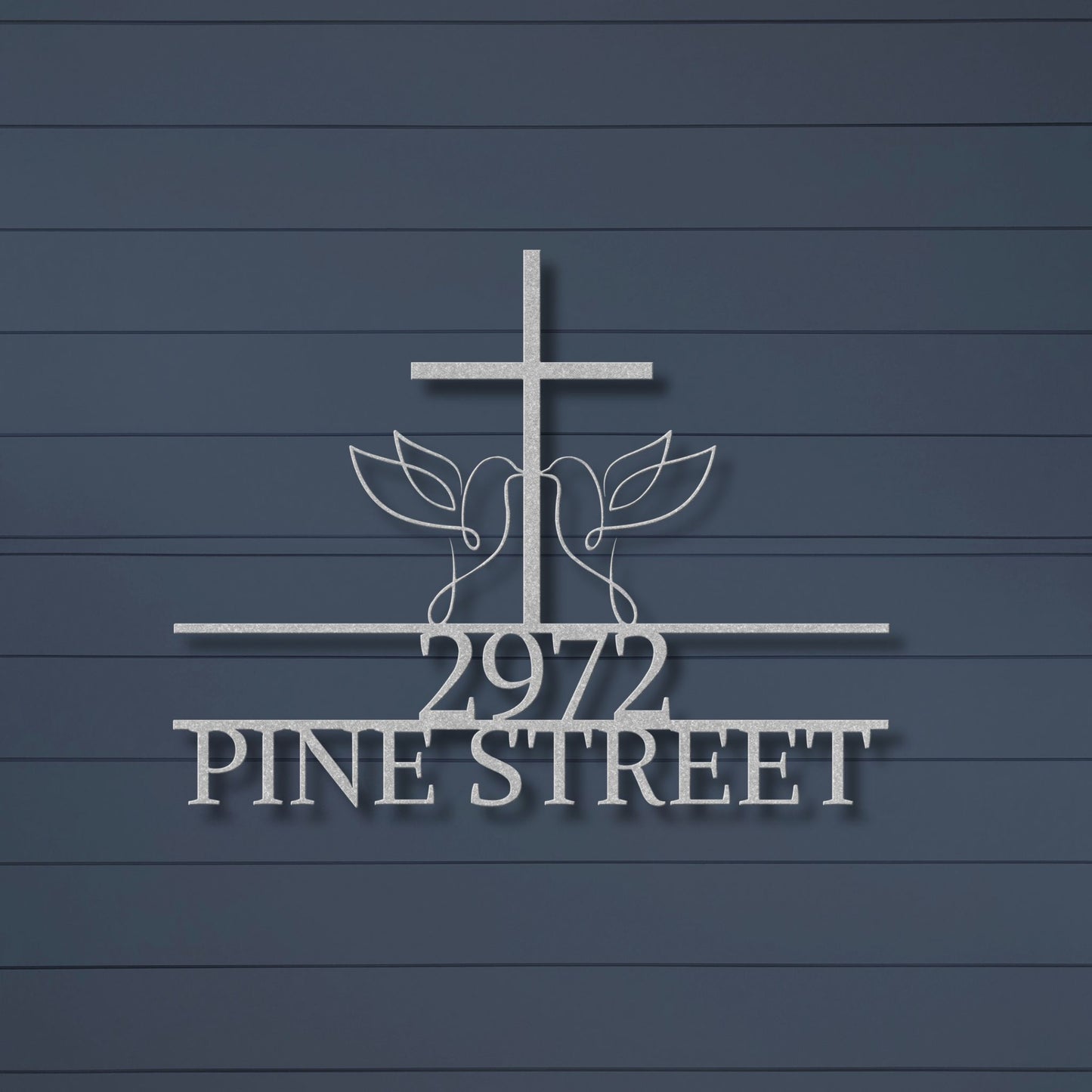 Faithful Welcome Address Metal Wall Art