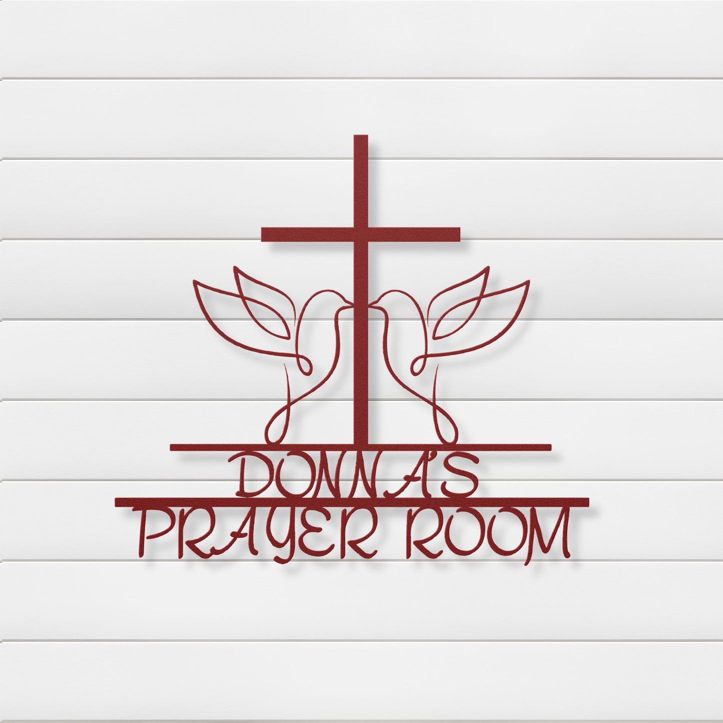 Serenity Sanctuary Personalized Metal Wall Art