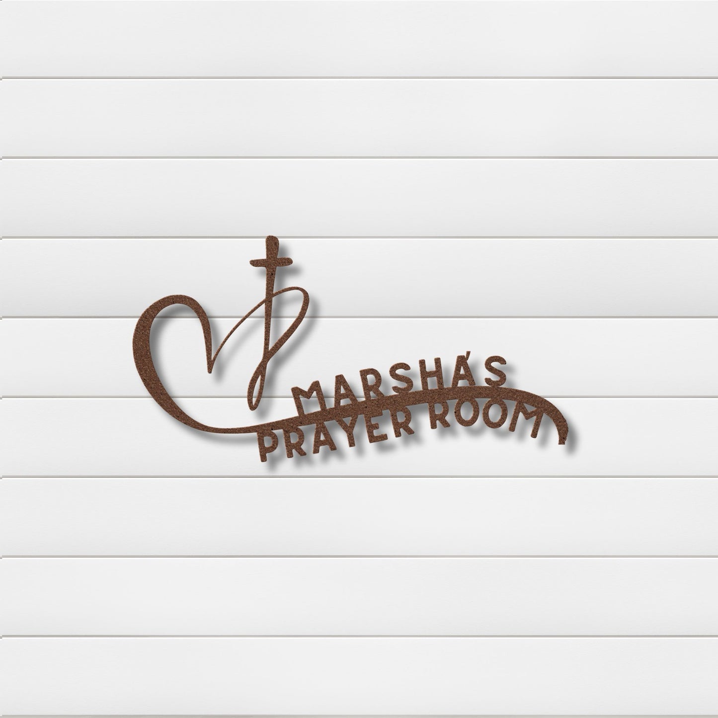 Heartfelt Devotion Personalized Metal Wall Art