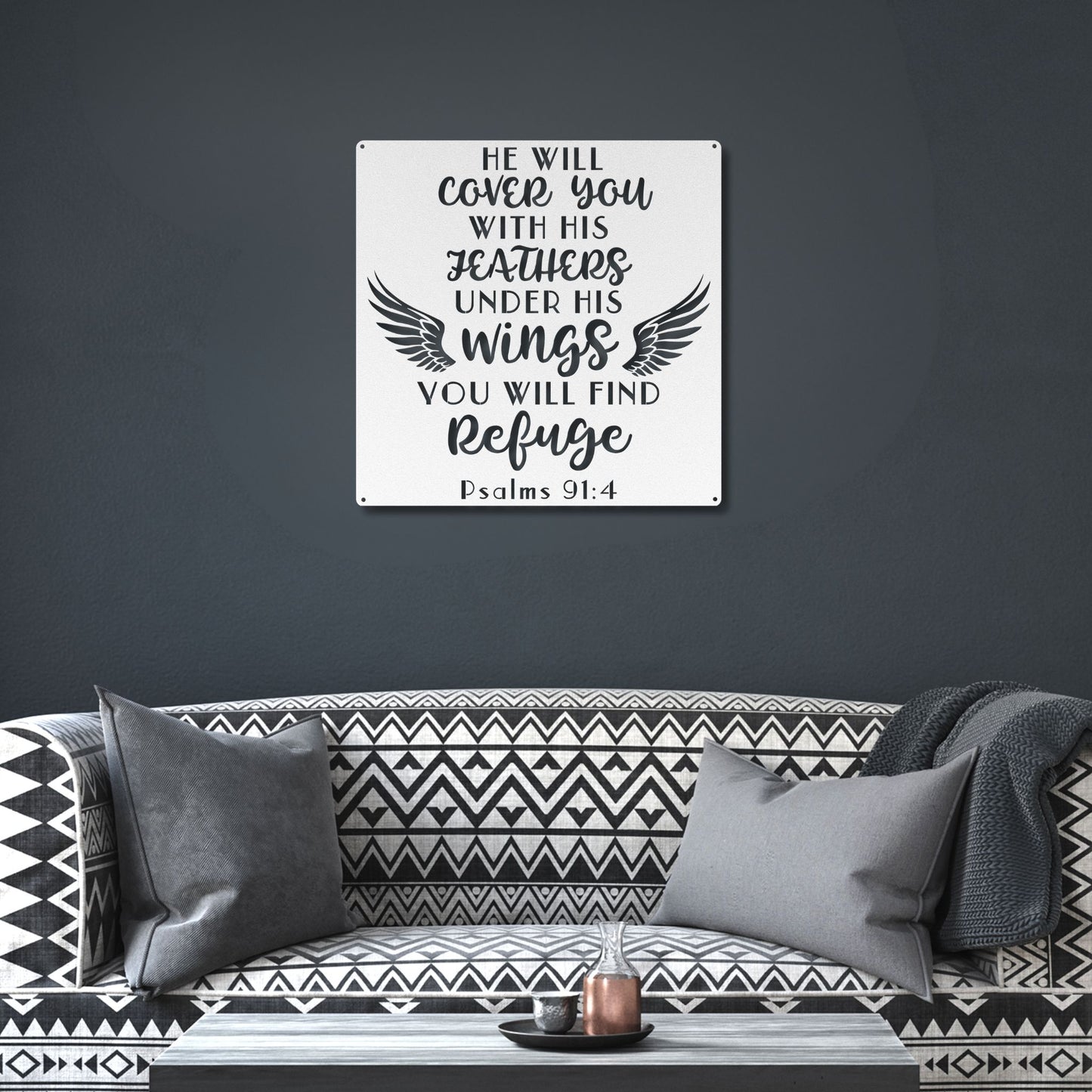 Divine Shelter Metal Wall Art