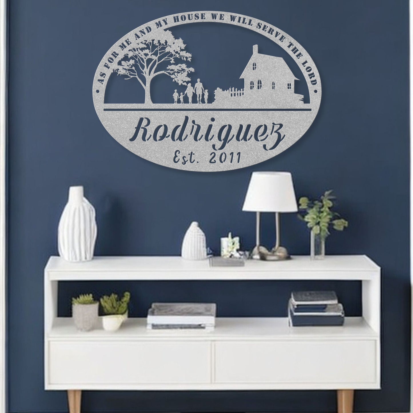 Joshua 24:15 Metal Wall Art