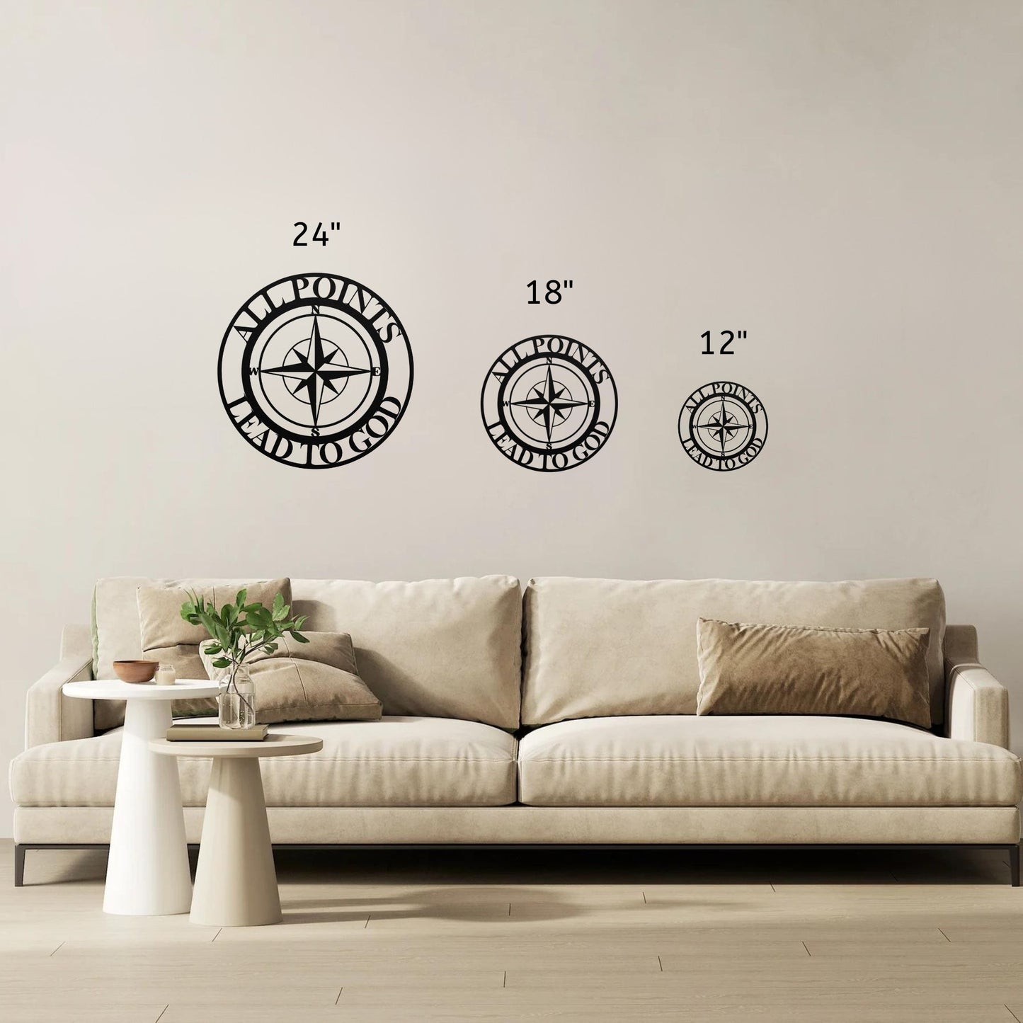 All Points Lead To God Metal Wall Art