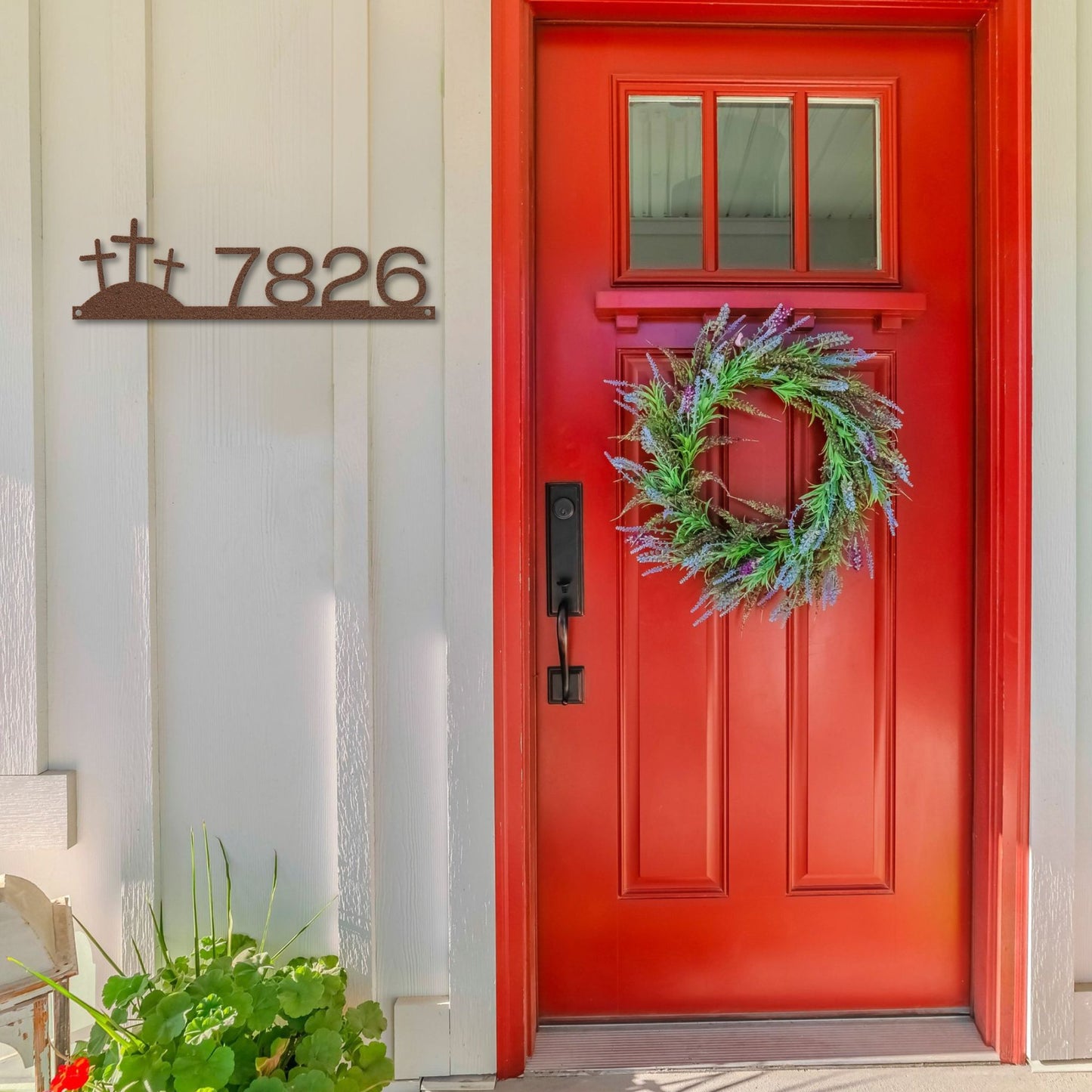 The Three Crosses House Number