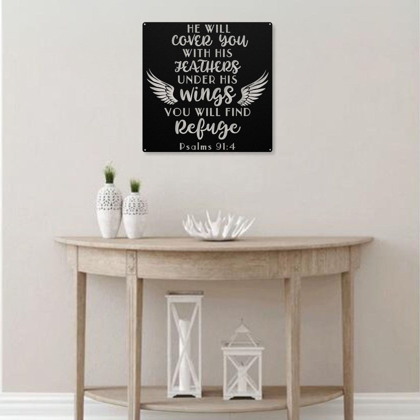 Divine Shelter Metal Wall Art