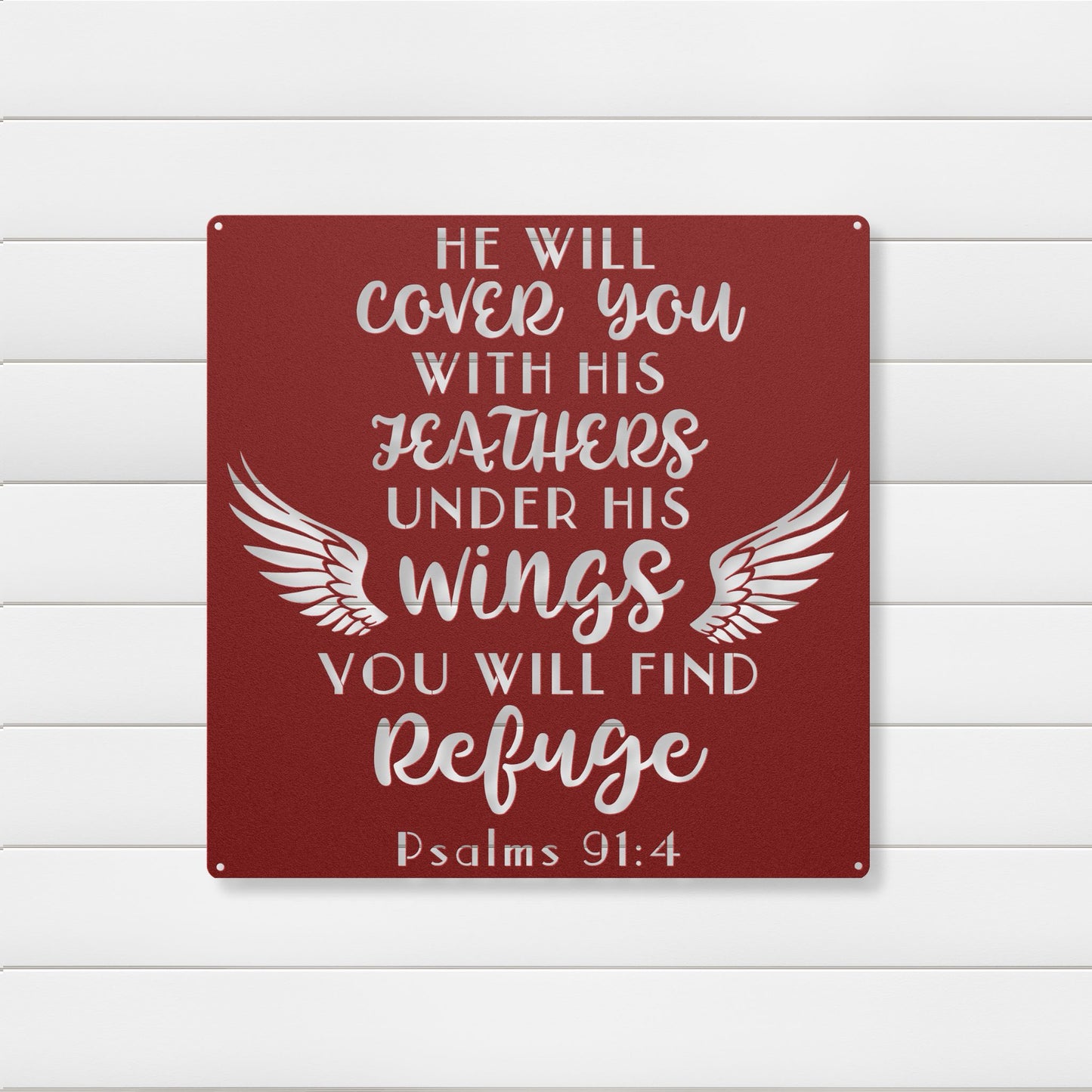 Divine Shelter Metal Wall Art