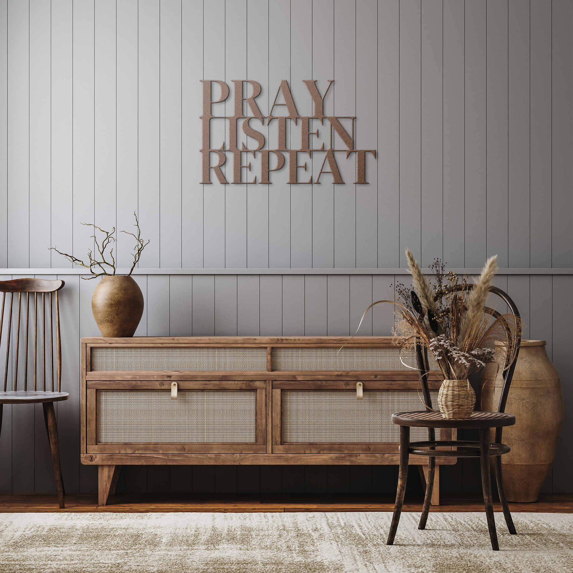 Pray_Listen_Repeat_Copper_Rustic_Hallway_Mockup.png