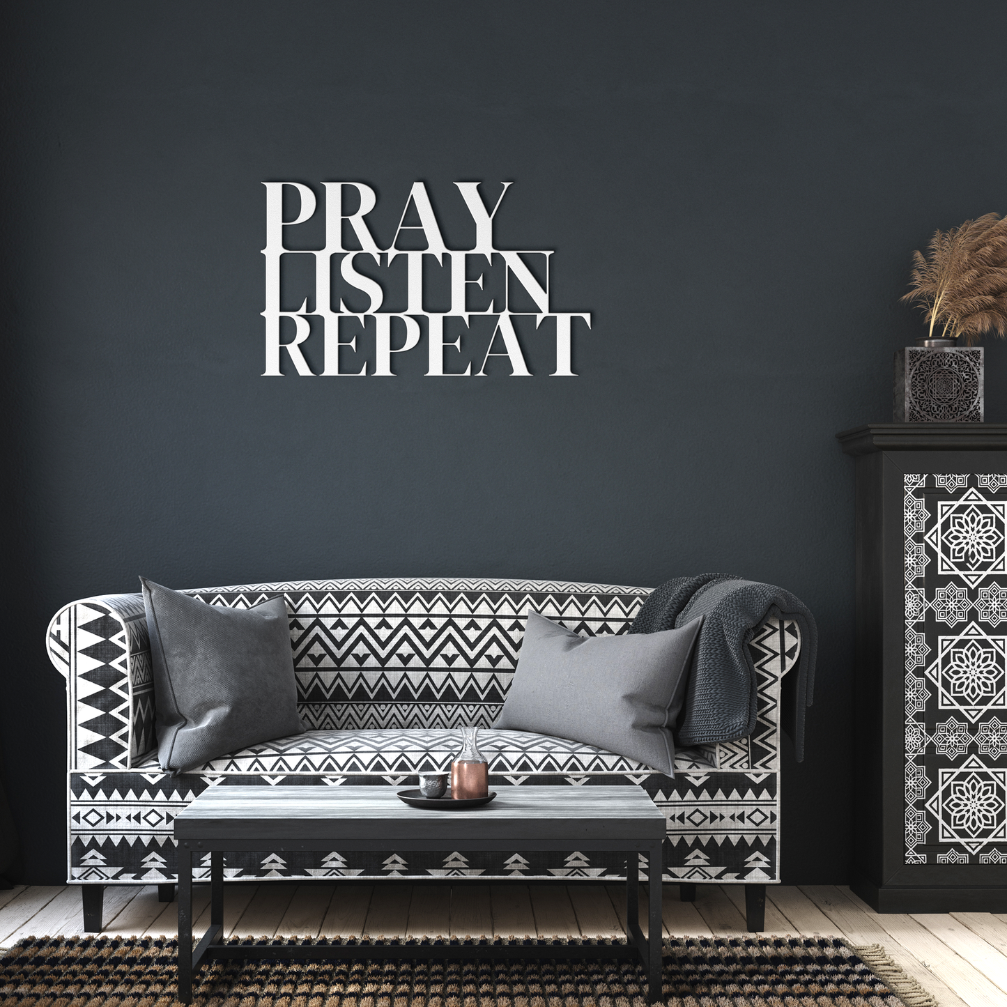 Pray_Listen_Repeat_White_Dark_Living_Room_Mockup.png