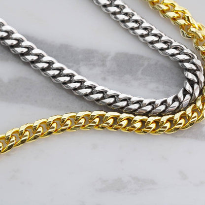 To My Dad - The Man You Are - Cuban Link Chain