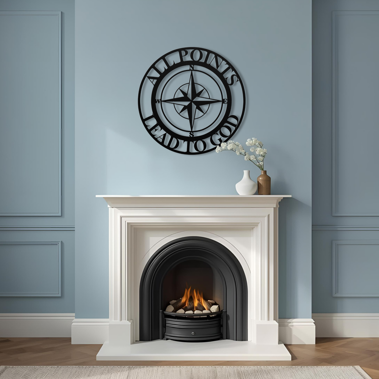 All Points Lead To God Metal Wall Art