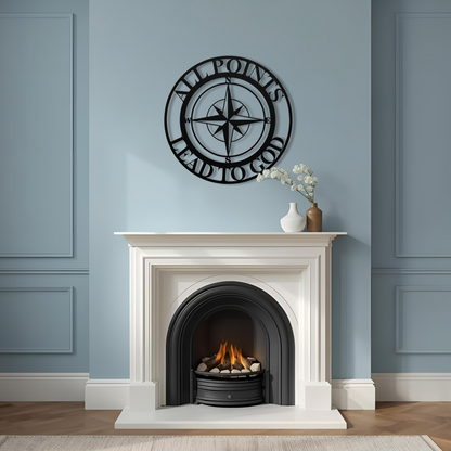 All Points Lead To God Metal Wall Art