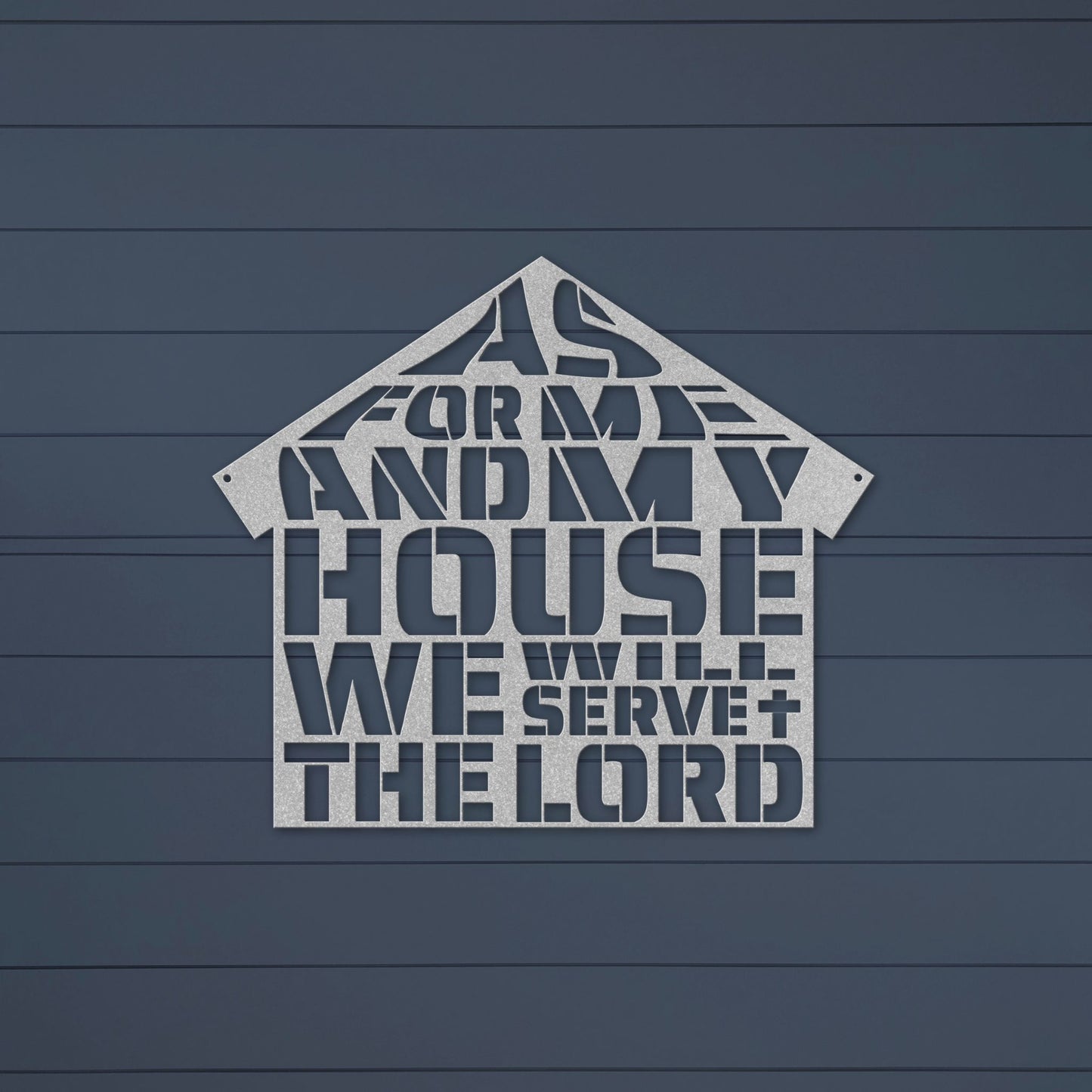 Faithful House Metal Wall Art