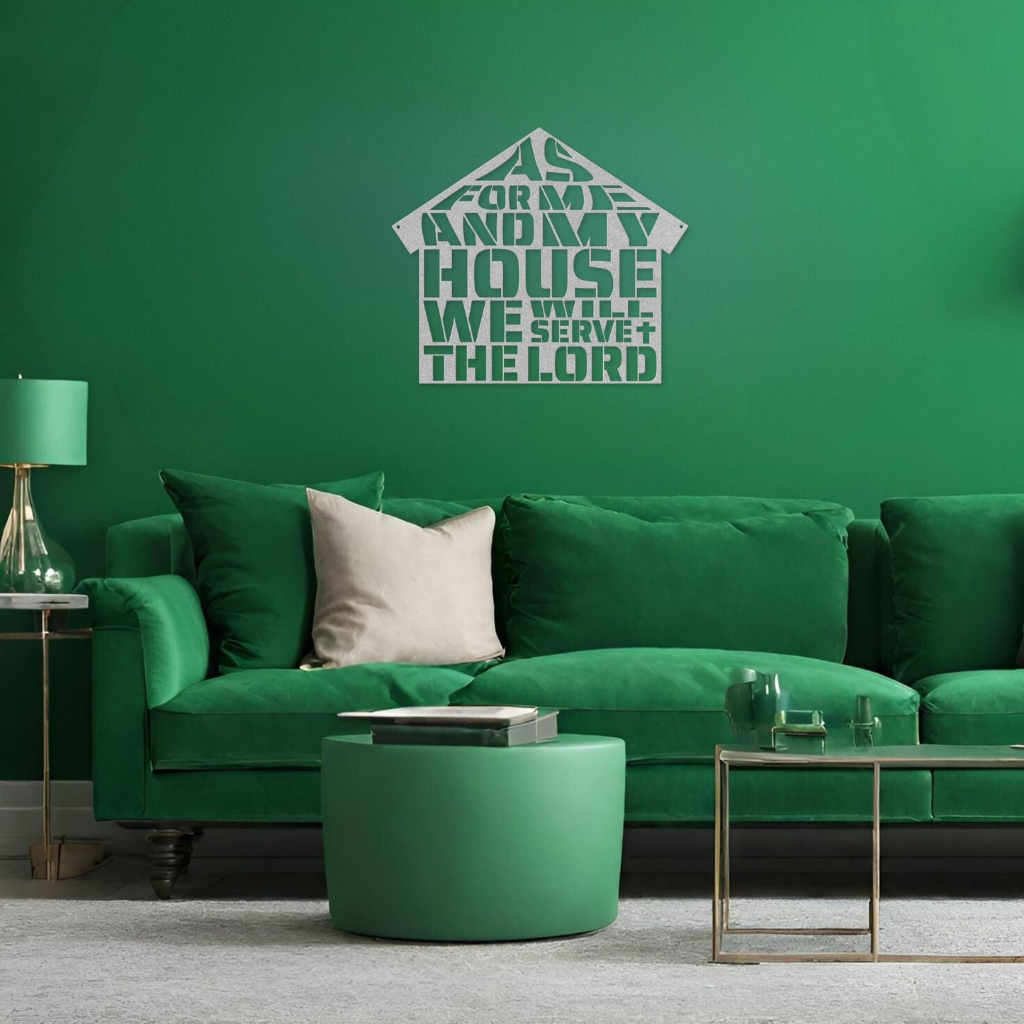 Faithful House Metal Wall Art