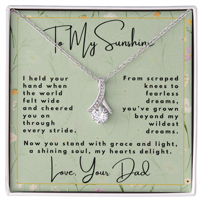 To My Sunshine - Grace and Light - Alluring Beauty Ribbon Necklace