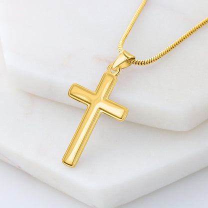 To My Beloved Daughter - God's Presence - Artisan Cross Necklace