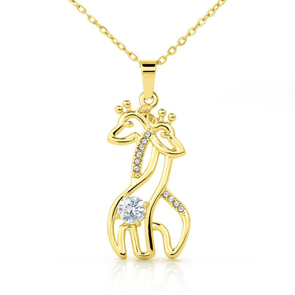 To My Best Friend - Grateful - Giraffe Necklace
