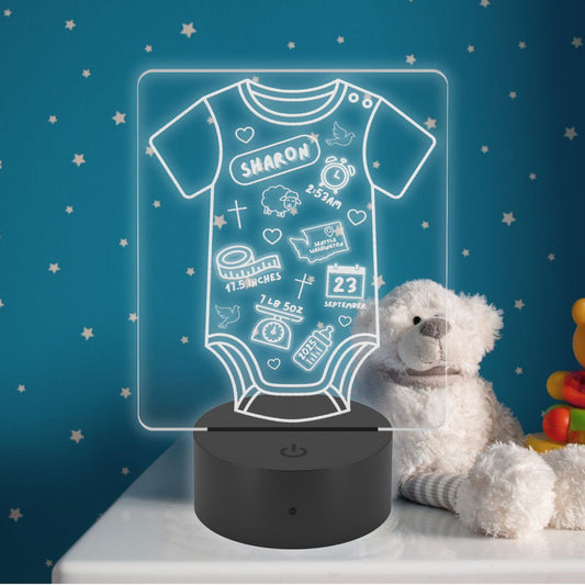 Blessed Arrival Etched Nightlight