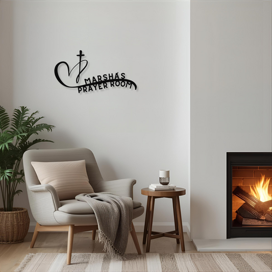 Heartfelt Devotion Personalized Metal Wall Art