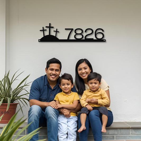 The Three Crosses House Number