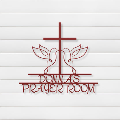 Serenity Sanctuary Personalized Metal Wall Art