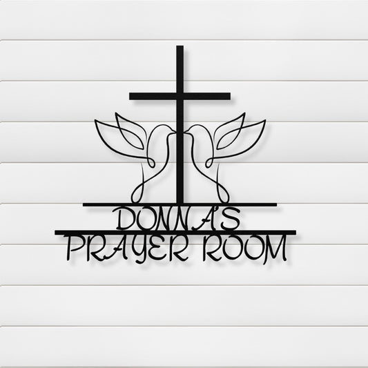 Serenity Sanctuary Personalized Metal Wall Art
