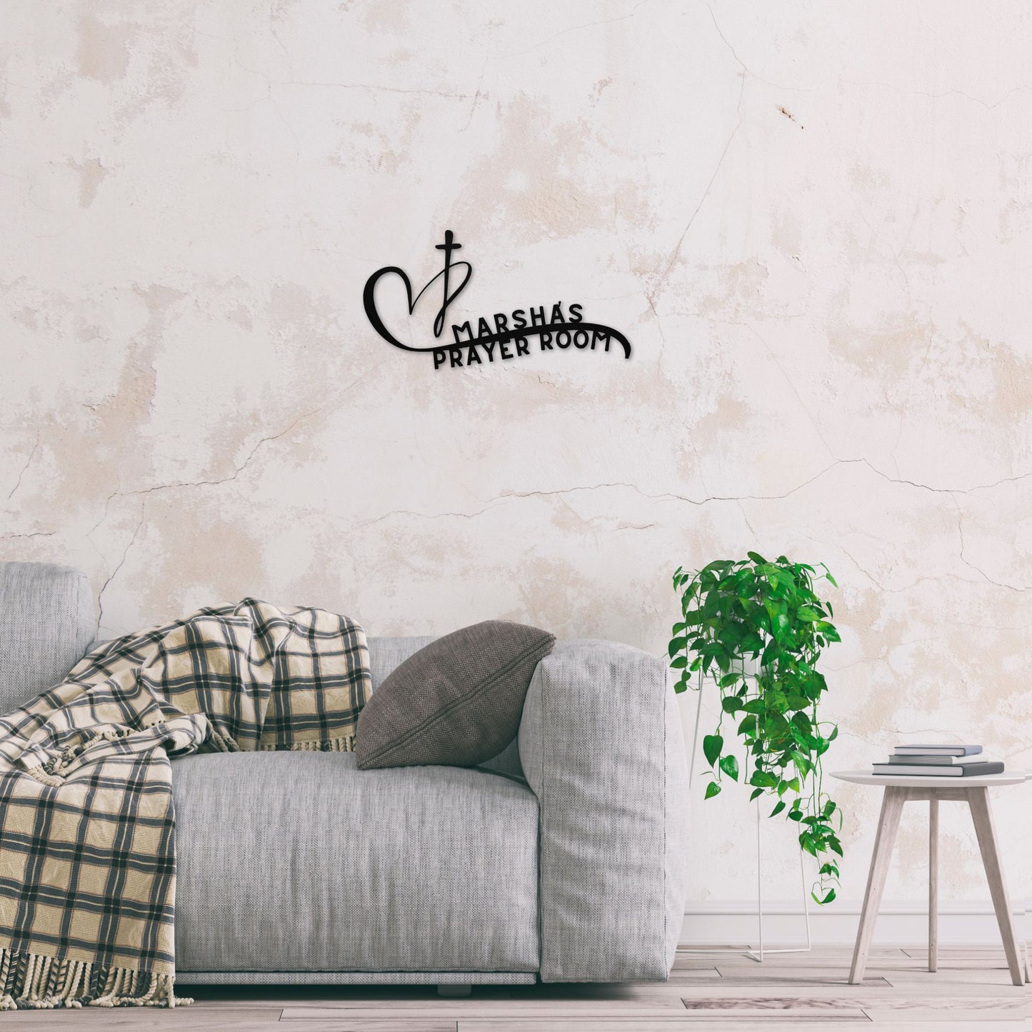 Heartfelt Devotion Personalized Metal Wall Art