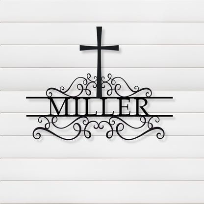 Spiritual Elegance Name/House Number Metal Wall Art