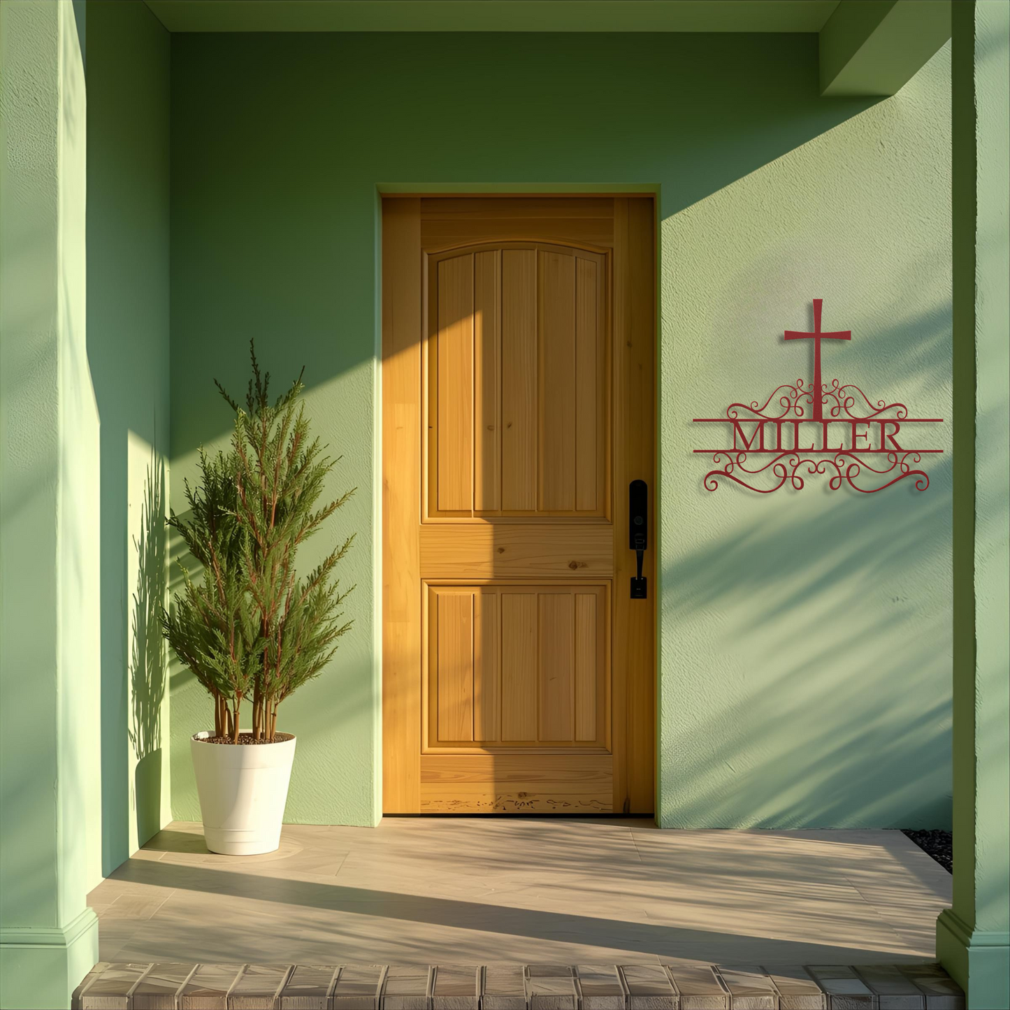 Spiritual Elegance Name/House Number Metal Wall Art