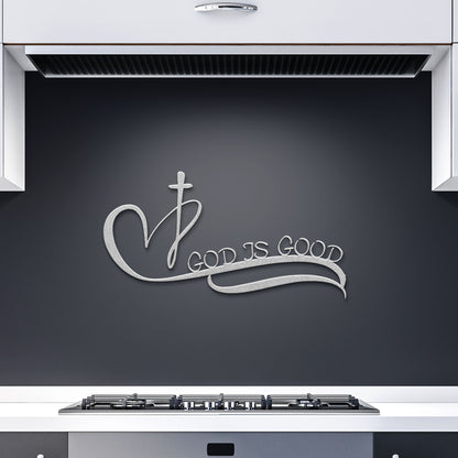 God Is Good Metal Wall Art