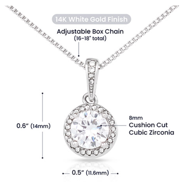 To My Sister - Always There - Eternal Love Necklace