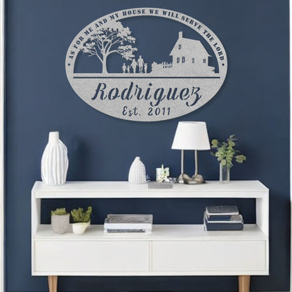 Joshua 24:15 Metal Wall Art