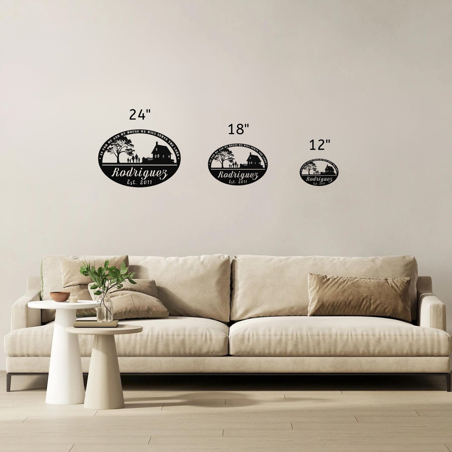 Joshua 24:15 Metal Wall Art