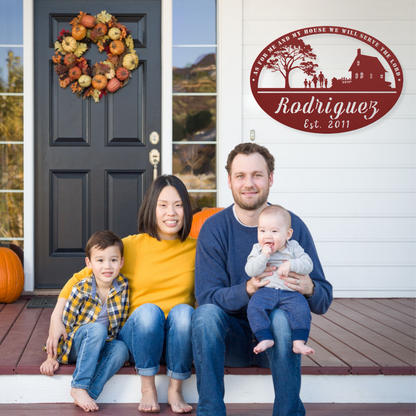 Joshua 24:15 Metal Wall Art