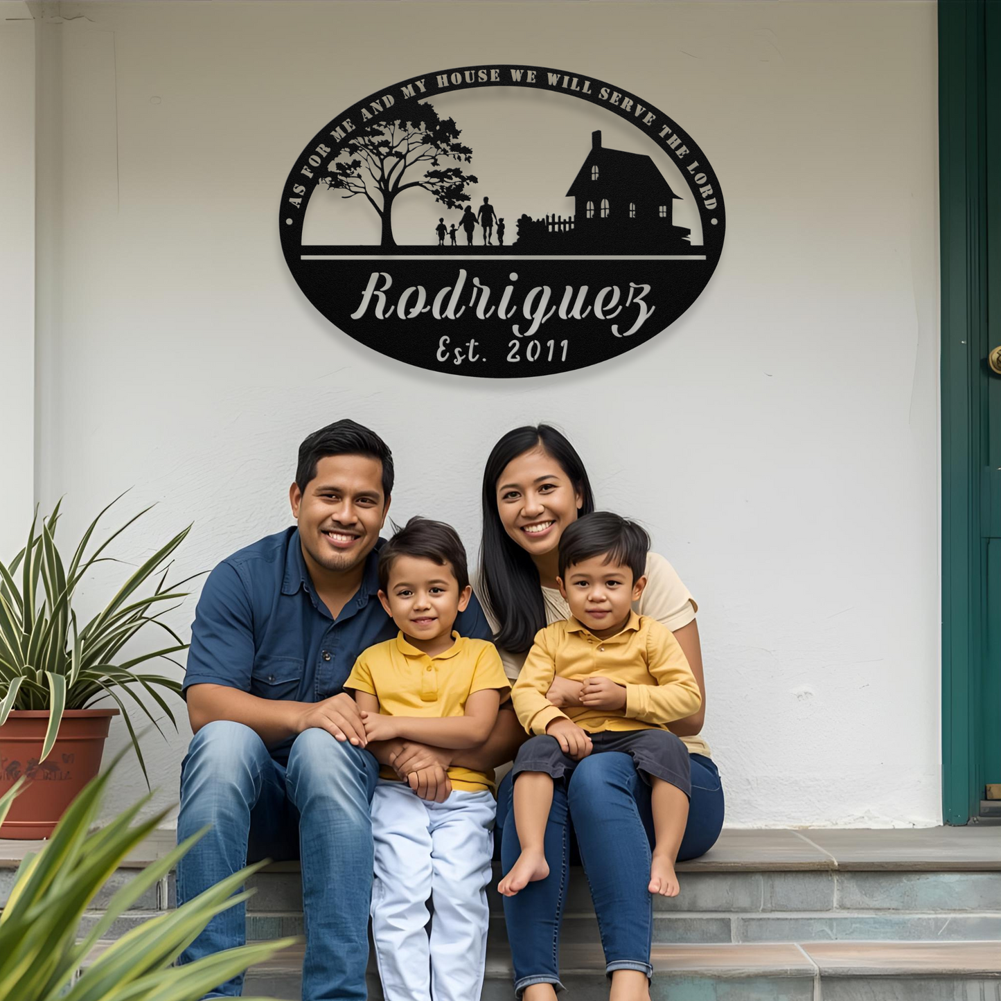 Joshua 24:15 Metal Wall Art