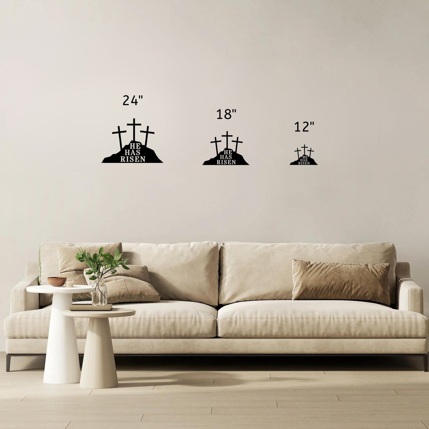 He Has Risen Metal Wall Art
