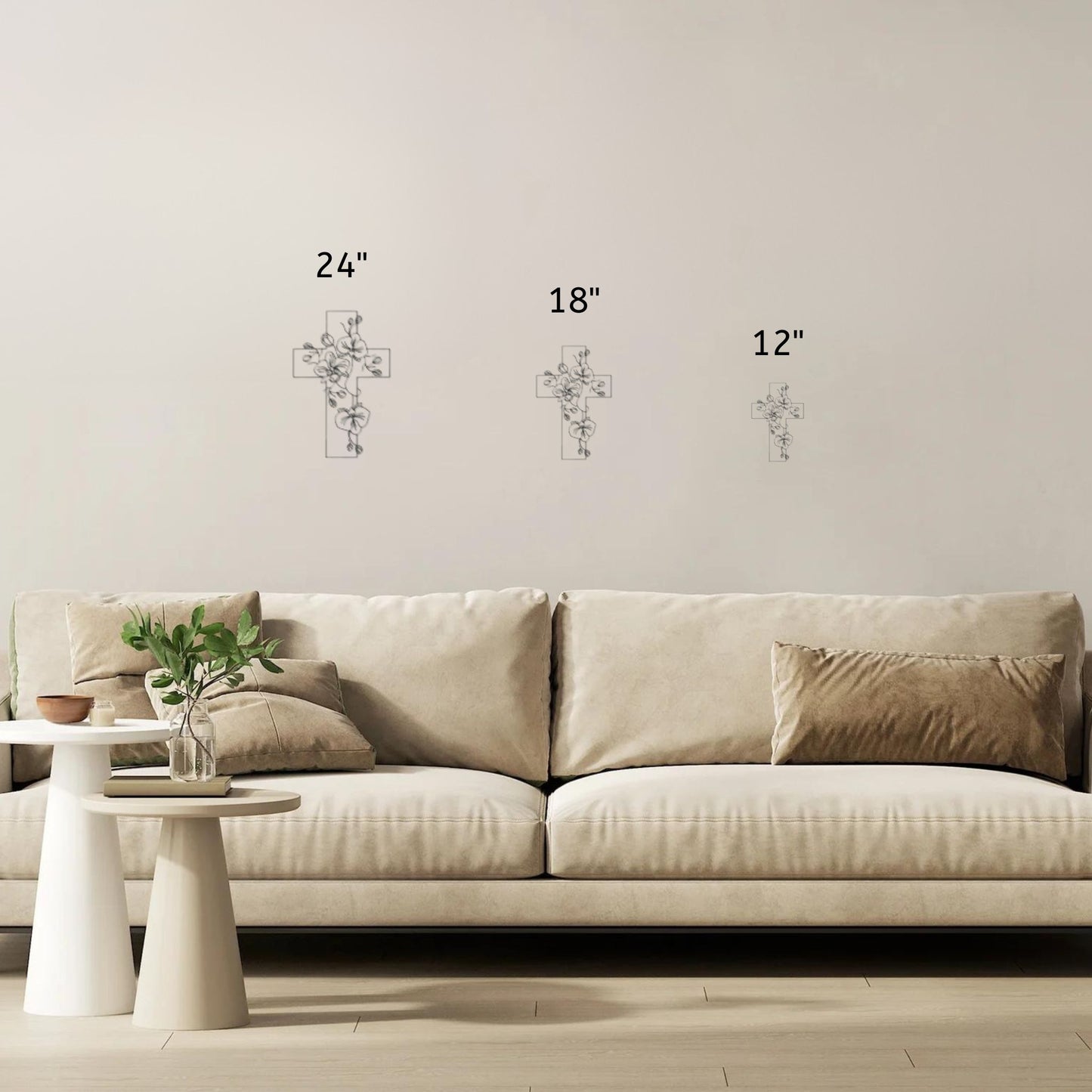 Blooming Faith Metal Wall Art