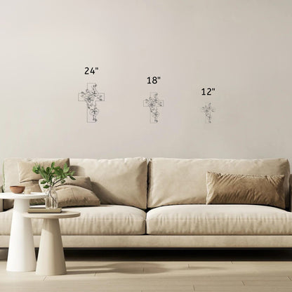 Blooming Faith Metal Wall Art