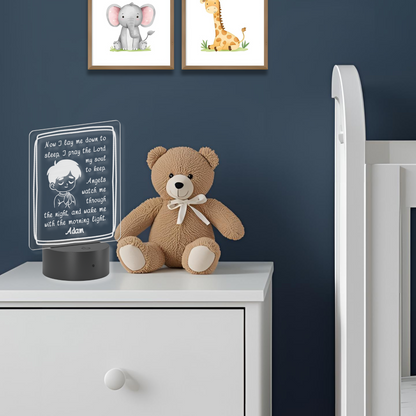 Now I Lay Me Down To Sleep - Boy Nightlight