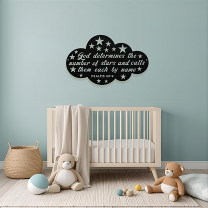 He Names The Stars Metal Wall Art