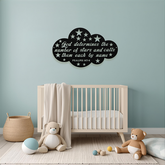 He Names The Stars Metal Wall Art