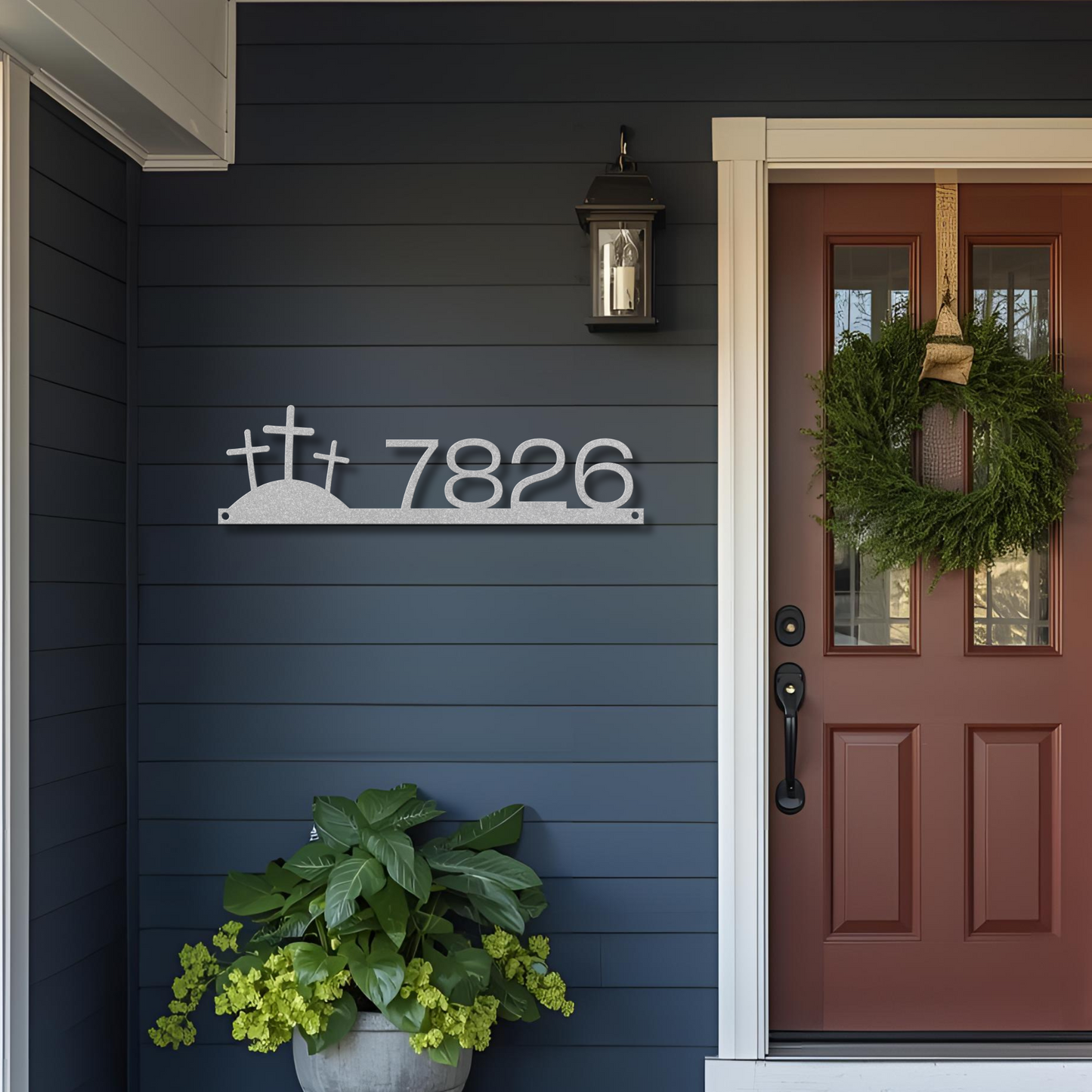 The Three Crosses House Number