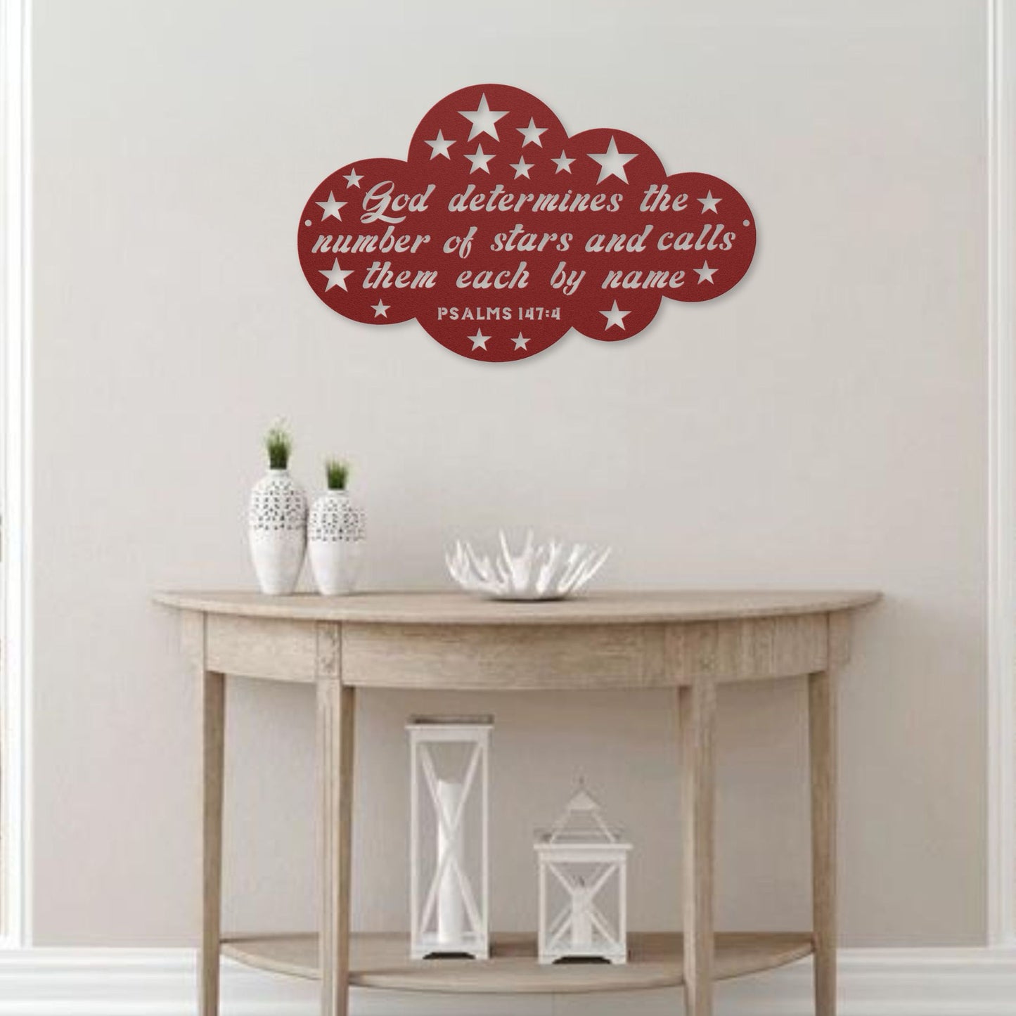 He Names The Stars Metal Wall Art