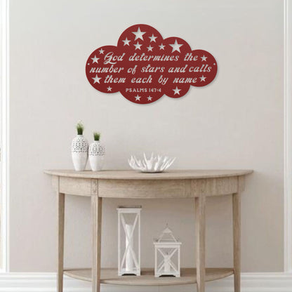 He Names The Stars Metal Wall Art