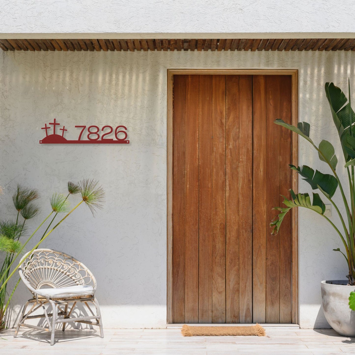 The Three Crosses House Number