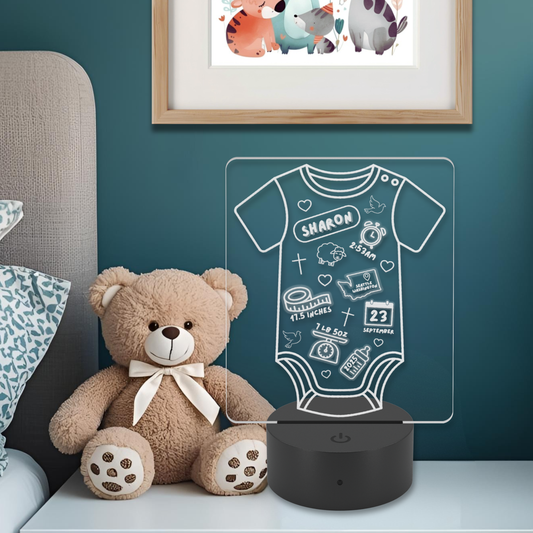 Blessed Arrival Etched Nightlight