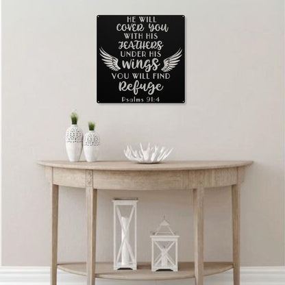 Divine Shelter Metal Wall Art